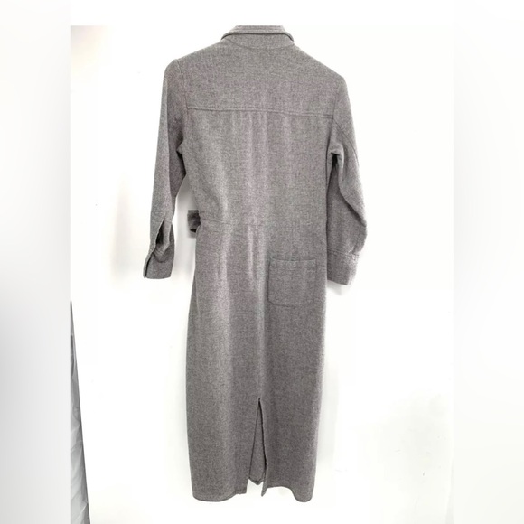 Zara Limited Edition Knotted Dress Gray 8397/528 Size M - Picture 8 of 9